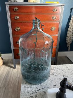 Antique Arrowhead Water Delivered Bottle Used As Lamp Great Conversation Piece 