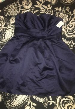 Royal Blue David Bridal Plus Size Dress