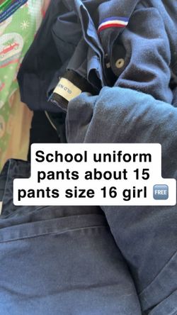 Girls uniform pants size 16