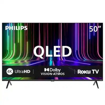 Used Philips - 50" Class 7900 Series QLED 4K UHD Smart Roku TV