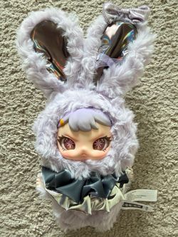 Baby Three Rebaby Escape Plan Purple Bunny Plush Keychain Bag Charm