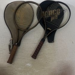 Pro Tennis Rackets Vintage With Case