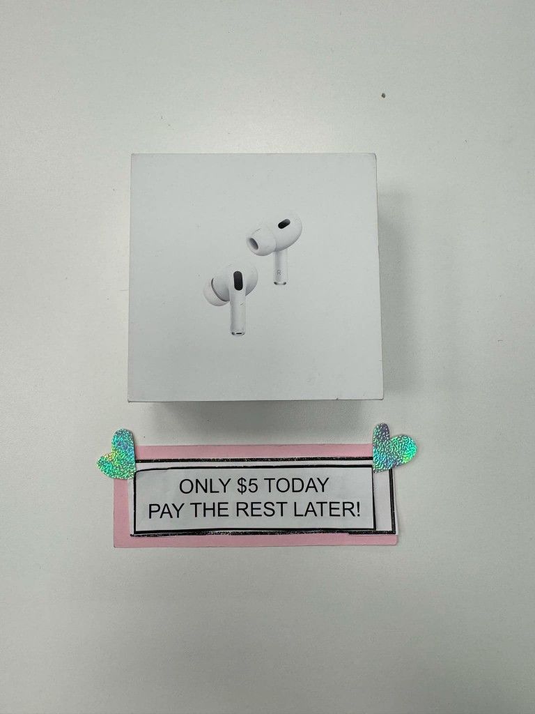 Apple Airpods Pro 2nd Generation Bluetooth Earbuds New - Pay $5 To take It home And pay The rest Later