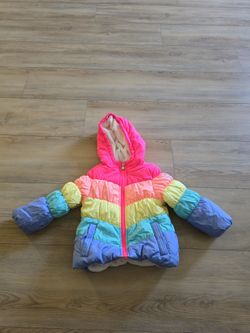OshKosh B'Gosh Girls' Perfect Colorblocked Heavyweight Jacket 3T