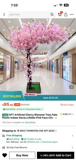 Pink flower decoration