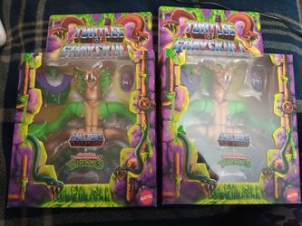 MOTU Turtles of Grayskull King Hiss / Foot Soldier – TMNT x MOTU – NEW Sealed