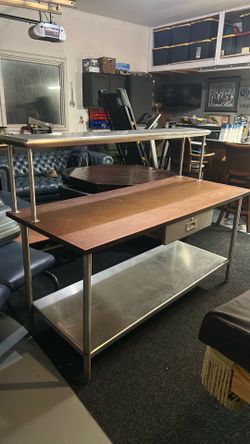 Stainless steel food prep station / workbench