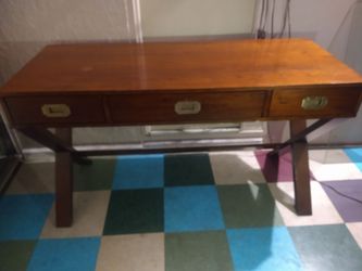 Solid Wood, Thick Legs, Heavy Duty Bearing Drawer Tracks. Electrical Outlet Built In Can Deliver