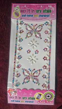 Say It In Crystals Decorative Sticker Sheet