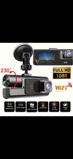 Dual front and rear dash cam