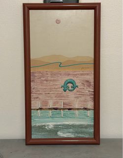 Signed Mixed Media Southwestern Landscape Art