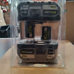 Ryobi ONE+ PBP004 18V Lithium-Ion 4.0 Ah Battery - 2pk