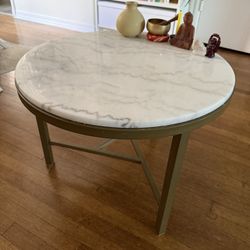 Marble Circular Coffee Table 