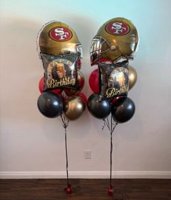 49er balloon bouquets / $30or 2for $50