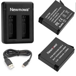 NEW Newmowa Replacement Battery(2 Pack) and Dual USB Charger for Insta 360 ONE X
