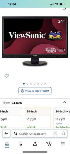 ViewSonic 24” computer Screen New 