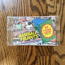 1983 TOPPS FOLDOUT 17 Photos - PITCHING LEADERS - PALMER  SEAVER  CARLTON  Nolan RYAN