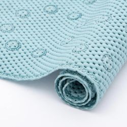 Lot Of 2 Mat 36 * 17 inch PVC Non-Slip Bath Mat with Embossed Surface, Extra Length Bathroom Mat Machine Washable with Drain Holes for Gym/Bathtub/SPA