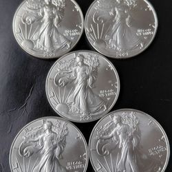 AMERICAN SILVER EAGLES  5/$500