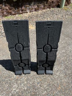 RhinoRamp Vehicle Ramp Pair - Ideal for Stress-Free Home Garage Maintenance - Reduces Slippage - Works with Low Clearance Vehicles - 12,000lb GVW Capa