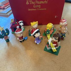 Snoopy Vintage 1990 Danbury Mint  Christmas Ornaments  The Peanuts