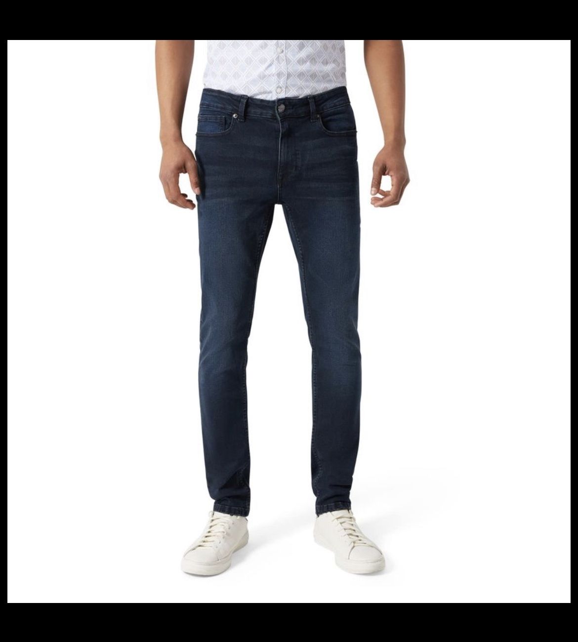 DKNY Mens Dark Wash Stretch Blue Jeans 32x30 New $48