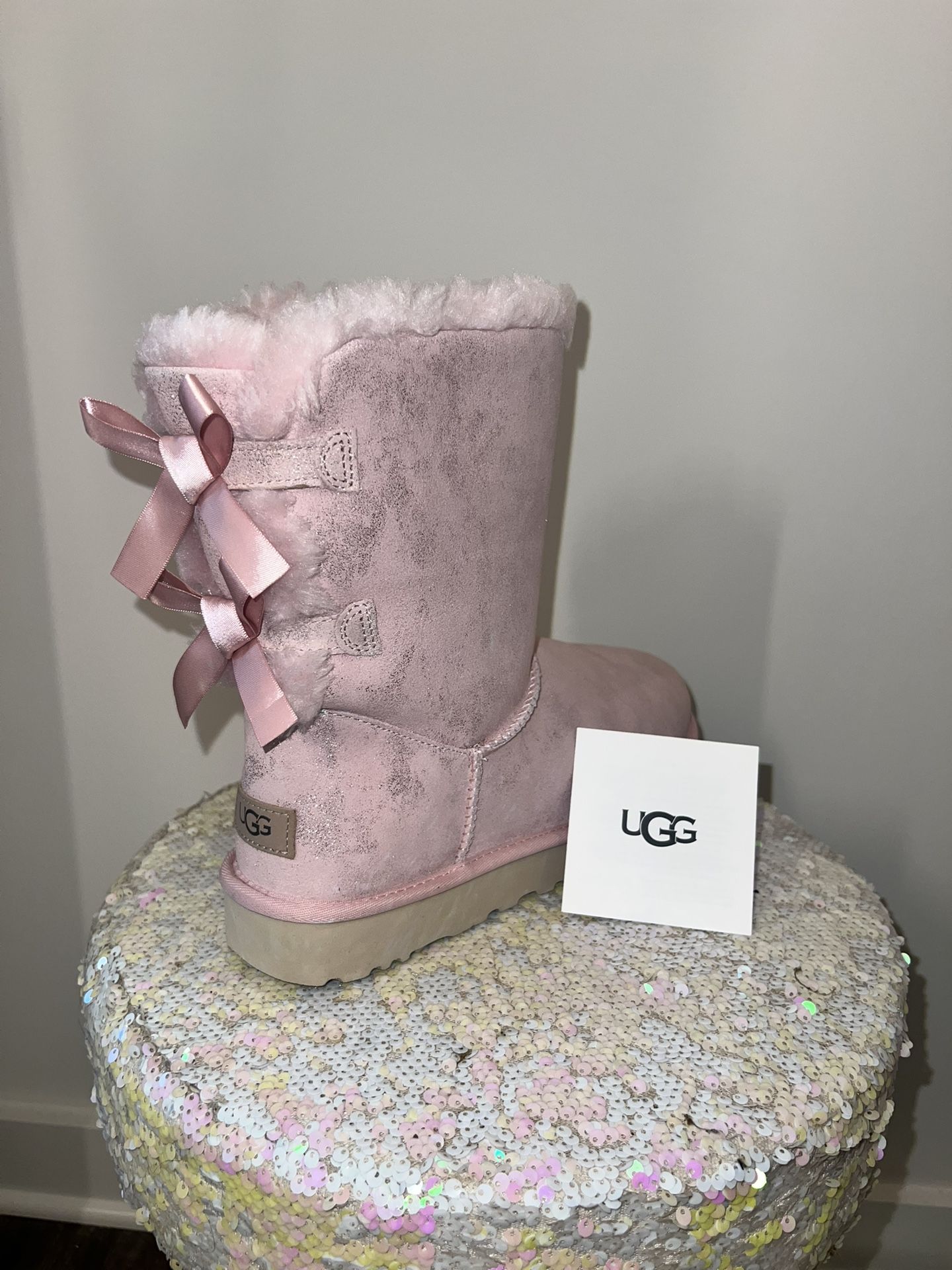 NEW UGG Bailey Bow II Shimmer
