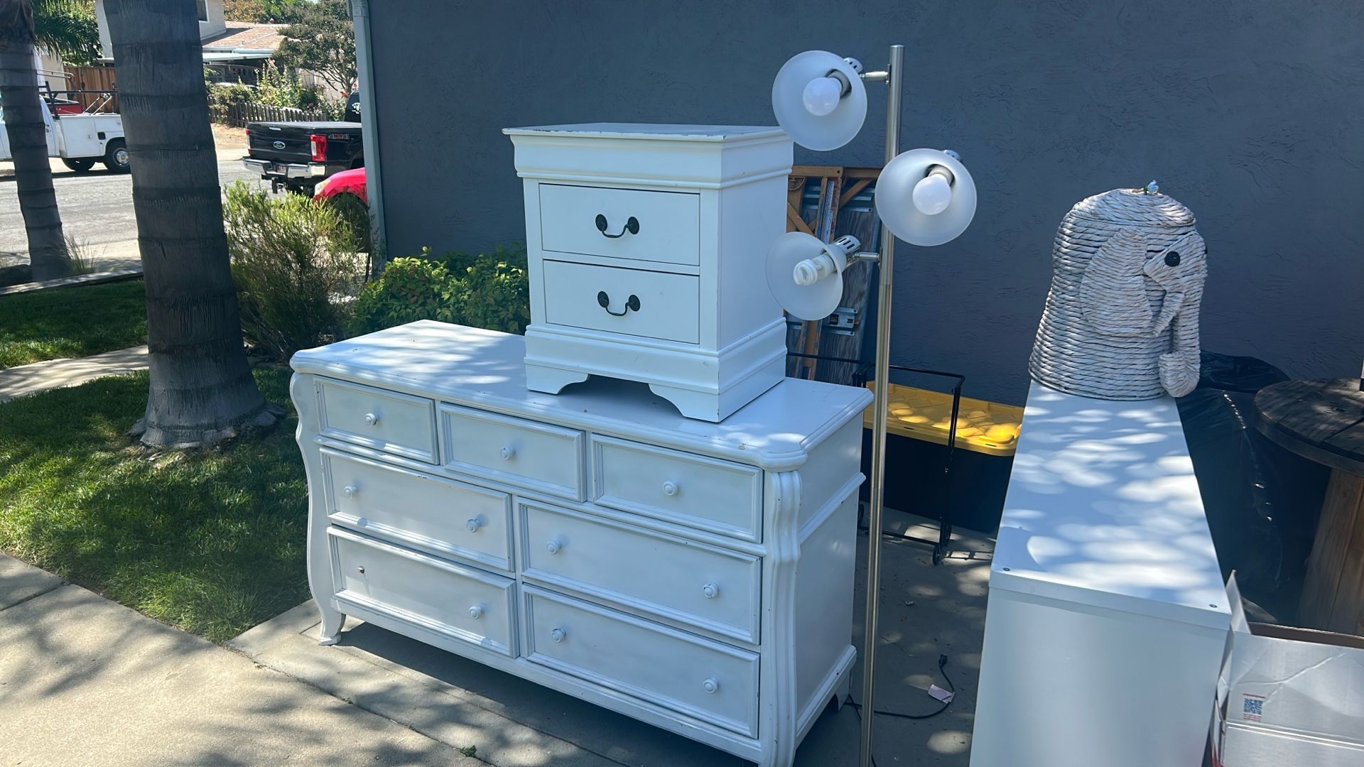 Solid Wood White Dresser