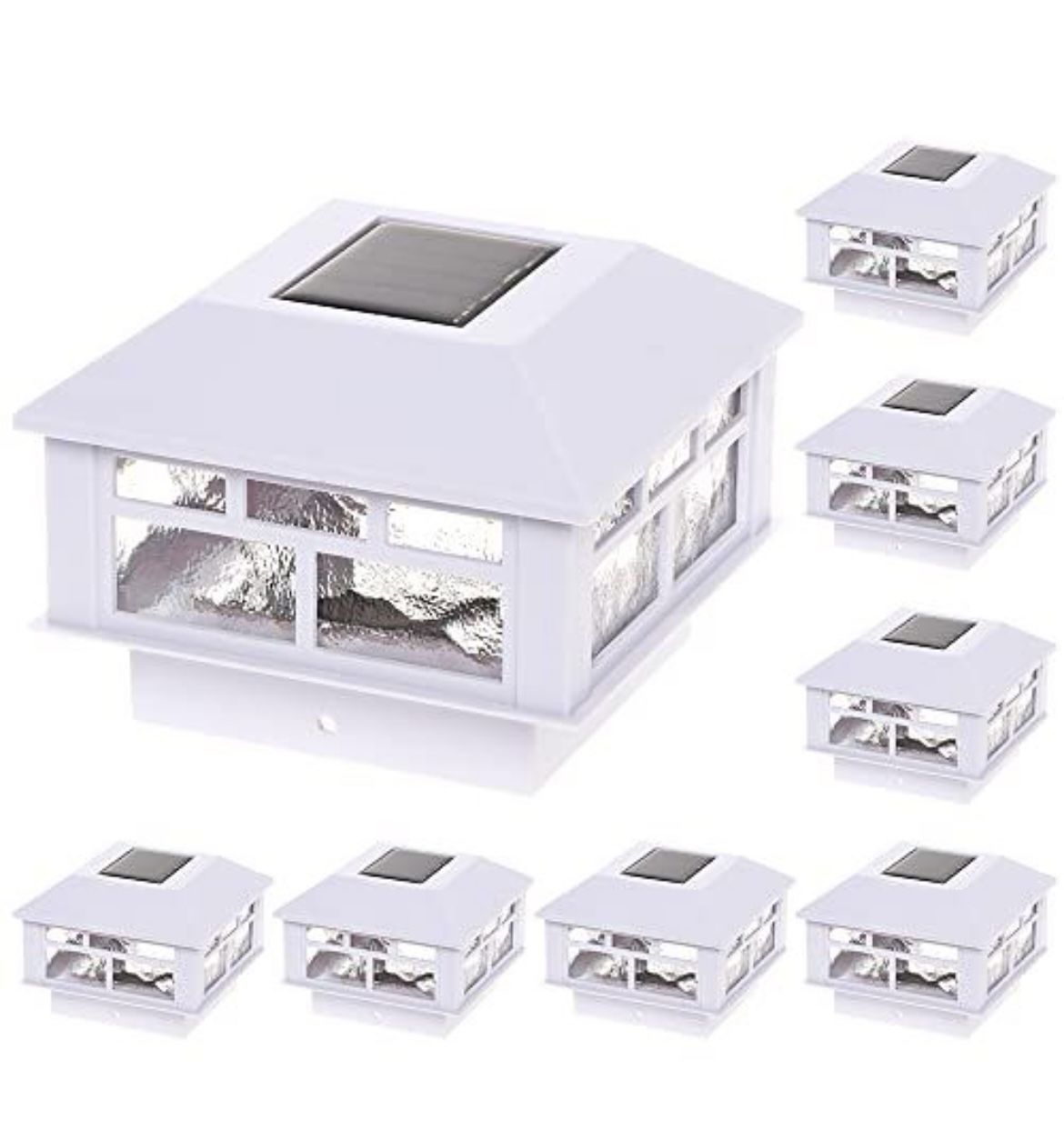 Solar Post Cap Lights 8 Pack