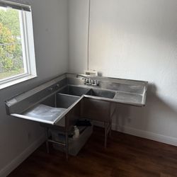 Corner Stainless Steel sink