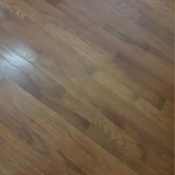 Hardwood flooring planks
