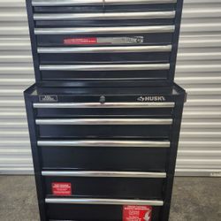 Husky 2 PC  Ball Bearing Tool Box Chest Storage 