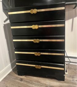 Black and Gold Dresser