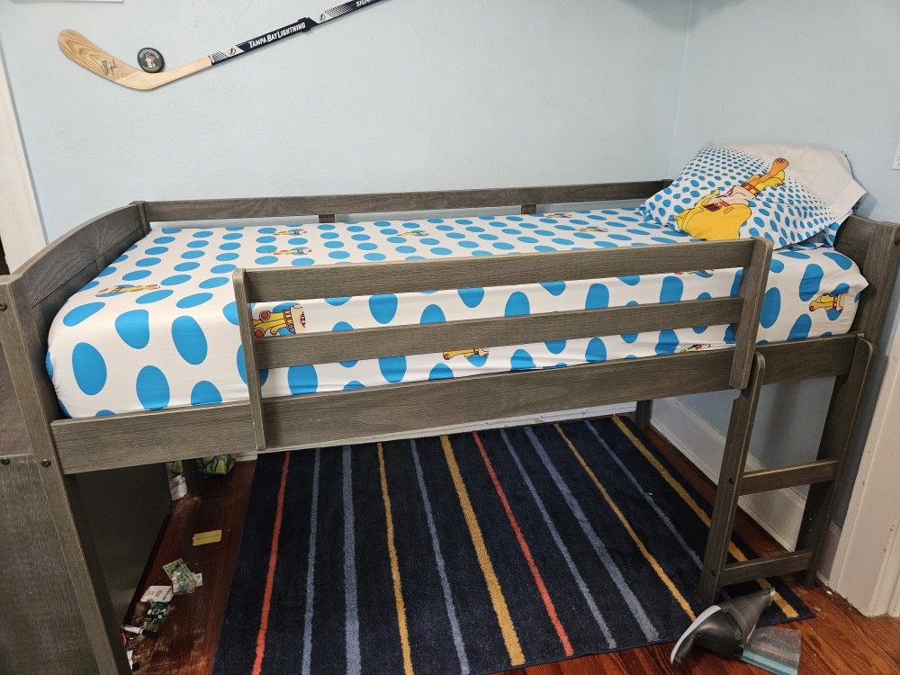 Kids Low Loft Bed And Dresser