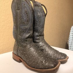 Anderson Bean Full Quill Ostrich Boots