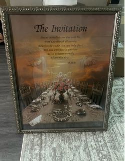 The Invitation Framed Religious Wall Art Print