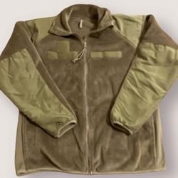 Military Surplus Coyote Tan Fleece Jacket Cold Weather Gen III ECWCS L3 