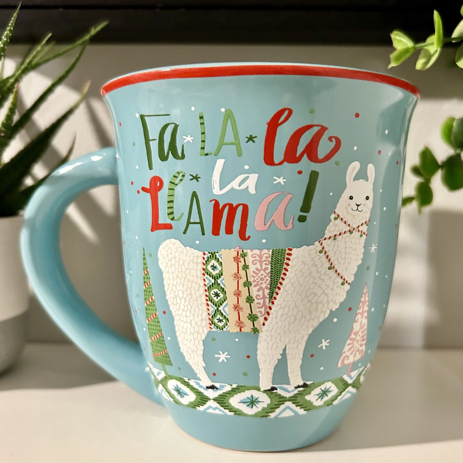 MADISON STUDIO Festive Christmas Llama Coffee Tea Mug