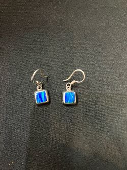 Silver earrings #111799-8