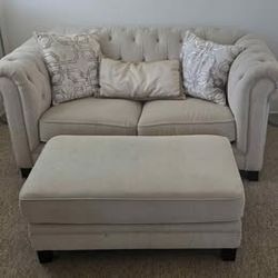 Love Seat And Ottoman