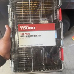 Hyper Tough 100-Piece Drill and Drive Tool Set in Click Fit™ Case