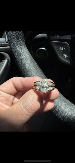 1.5 Ct Ring With Wedding Band Welded