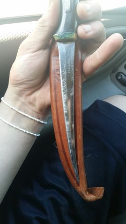Normark Fiskars Finland Puuko Fillet Hunting/Fishing Knife Leather Sheath  for Sale in Eugene, OR - OfferUp