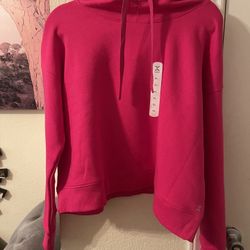 Cute bright pink hoodie size XL new 