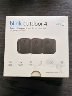 Blink Outdoor 4 Wireless Smart Security Camera 3-camera system NEW IN BOX