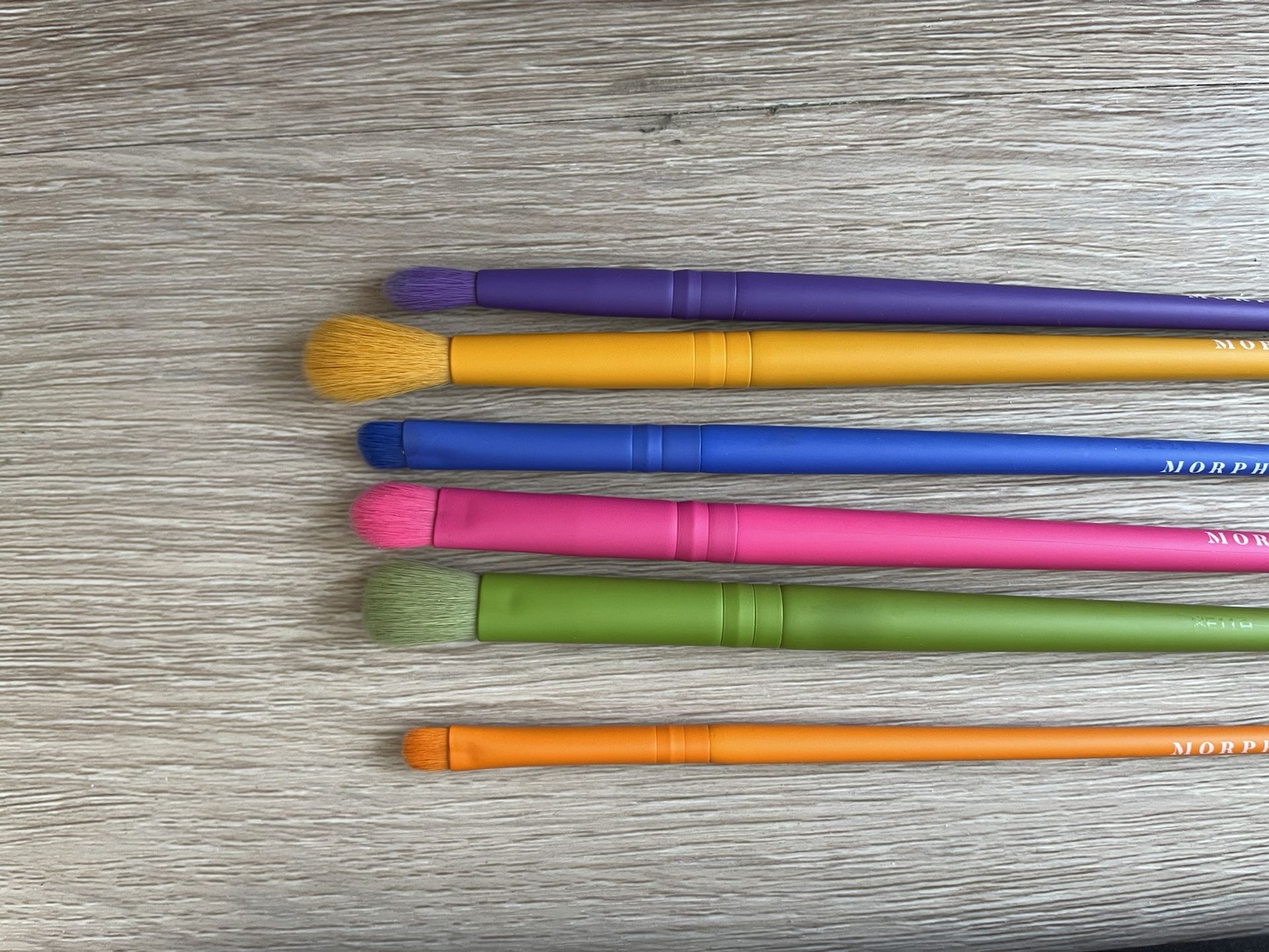 Morphe Colorful Makeup Brushes set with pouch