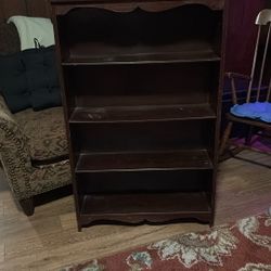 Small Vintage bookshelf 46 Inches High 29 Wide 9 Inches Deep