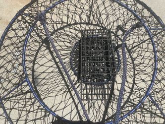 Authentic Ramona Hoop Net Bundle w/ Bait Cage & Lead Weights
