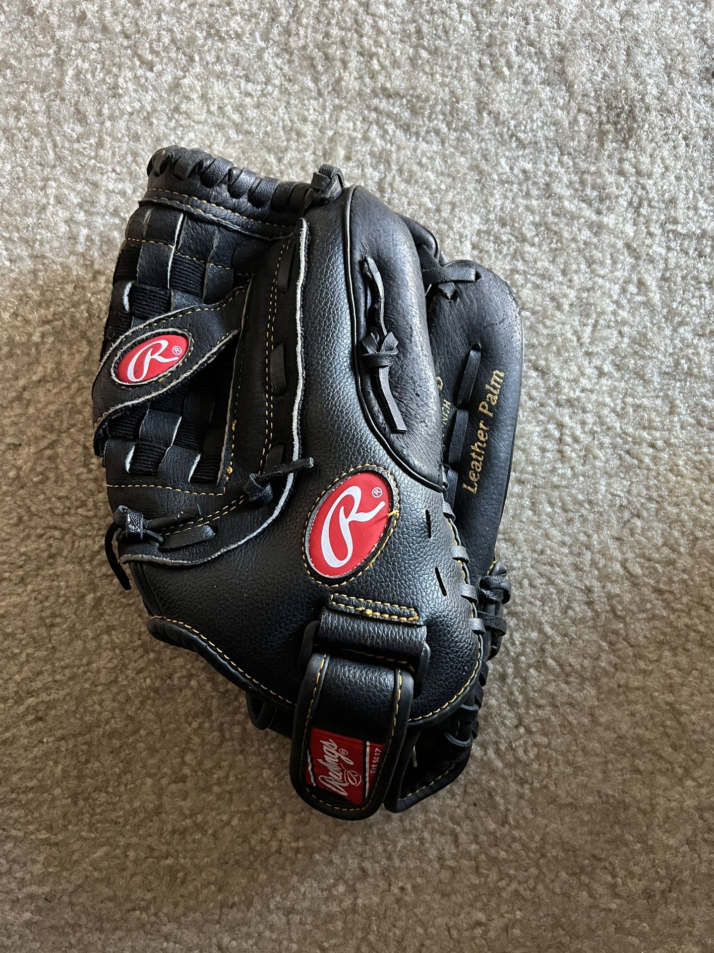 Rawlings Playmaker Series Black Leather Glove 12 1/2 Inch Right-Handed PM125OB