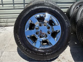 18” GMC Sierra Denali OEM Factory 2011-24 2500 Chrome wheels & tires